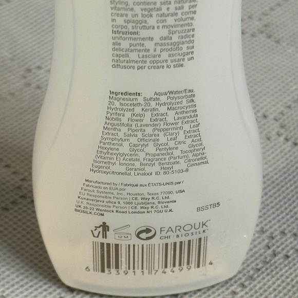 Biosilk Silk Therapy Beach Texture Spray Sea Salt Texture Spray NWT - Picture 9 of 13